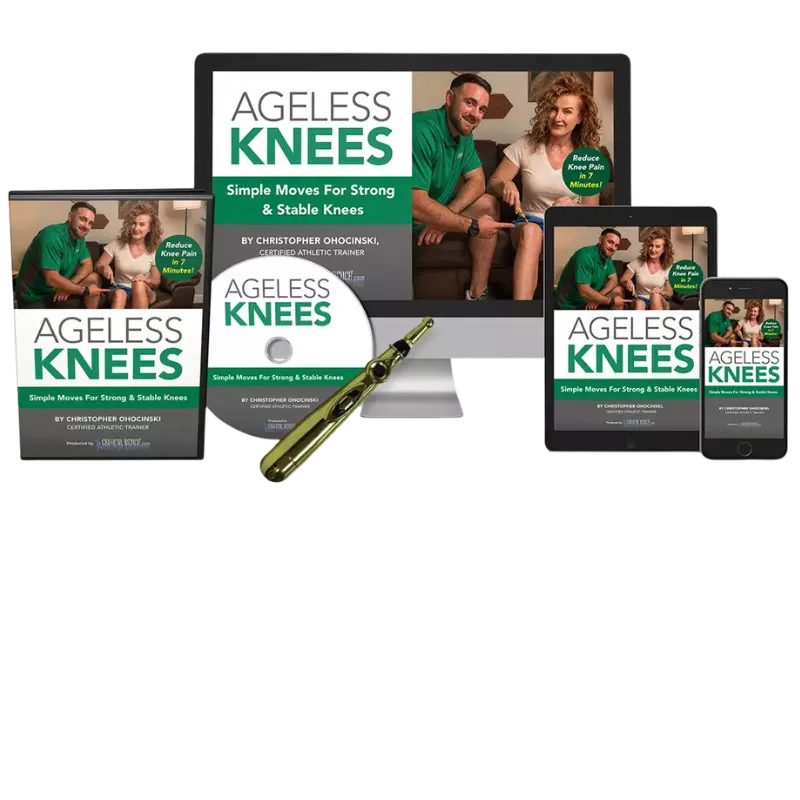 Ageless Knees™ Pain-Relief System with Miracle Massage Wand